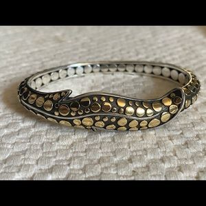 John Hardy frangipani leaf bracelet 18k & sterling